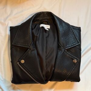Topshop Black Leather Jacket